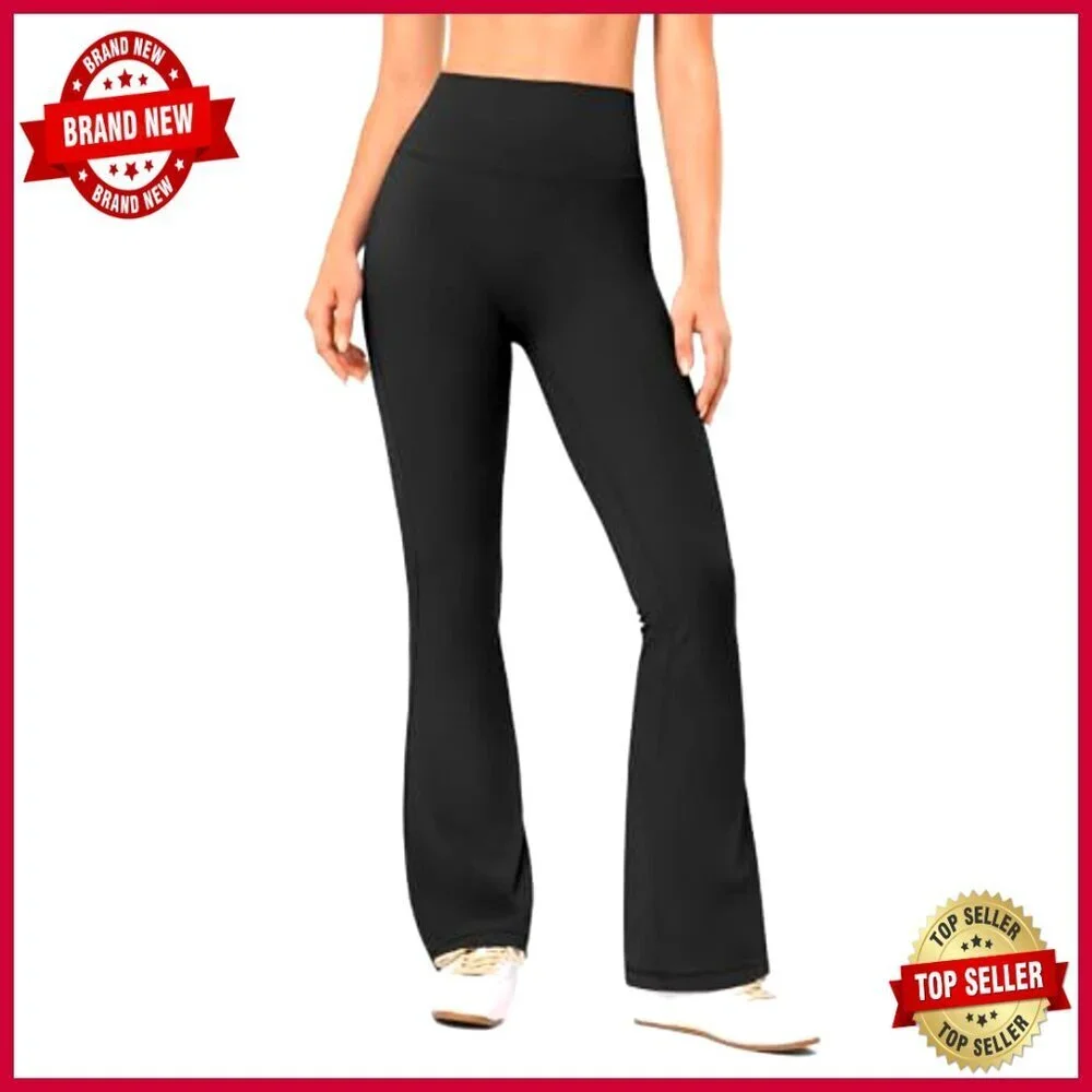 High Waisted Flare Leggings, Bootcut Yoga Pants for Pilates & Casual Wear_2
